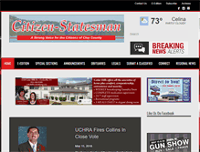 Tablet Screenshot of citizen-statesman.com